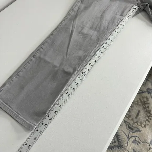 Mott & Bow Mercer Straight Leg Jeans Mens 35x30 Light Gray Stretch Twill Denim - Picture 10 of 12